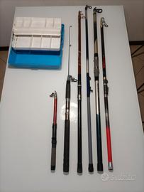 6 canne da pesca