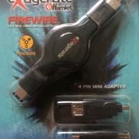 4 mini adapter con doppio filo estensibile