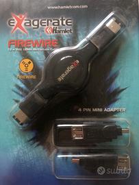 4 mini adapter con doppio filo estensibile