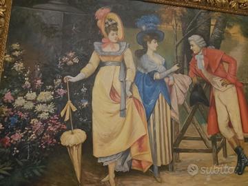 quadro stile barocco pittura su tela 