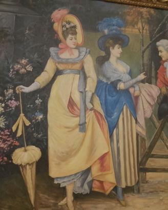 quadro stile barocco pittura su tela 