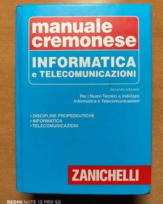 Manuale Cremonese di Zanichelli di Informatica