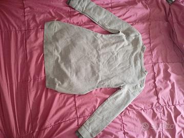 felpa grigia bambina