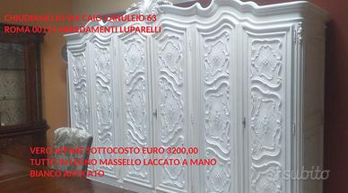 armadio veneziano nuovo bianco shabby SOTTOCOSTO
