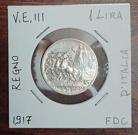 MONETA 5 LIRE 1927 - FDC