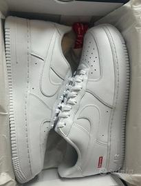 Sneakers basse SupremexNike Air Force 1 bianche/41