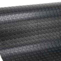Tappeto in gomma PVC nero a bolle