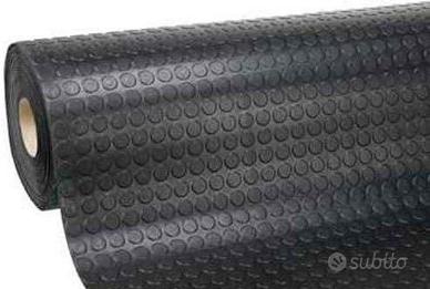 Tappeto in gomma PVC nero a bolle