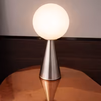 “Lampada Fontana Arte Bilia Mini nichel originale 