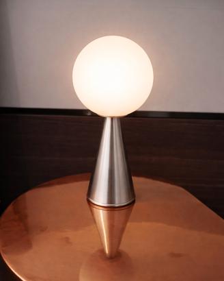 “Lampada Fontana Arte Bilia Mini nichel originale 