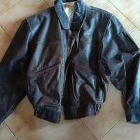 Giubbotto in Pelle Vintage Anni 80 taglia 50