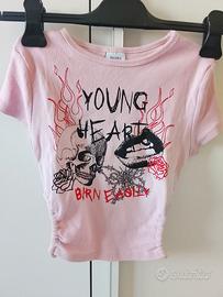 Gonna e t-shirt ragazza XS
