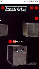 Subwoofer horn reflex TurboSystem alta sensibilita