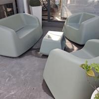 salotto,set da giardino in polietilene con cuscini