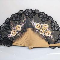 Ventaglio 60 cm pieghevole vintage retrò anni '60-