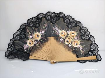 Ventaglio 60 cm pieghevole vintage retrò anni '60-