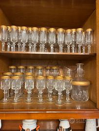 Servizio di bicchieri Murano anni 70