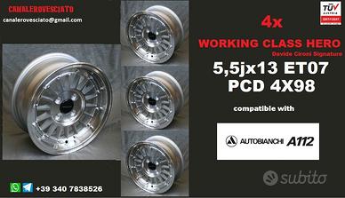 Cerchi lega scomponibili 5,5 x 13 Autobianchi A112