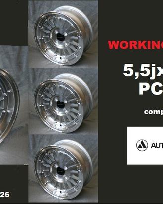 Cerchi lega scomponibili 5,5 x 13 Autobianchi A112