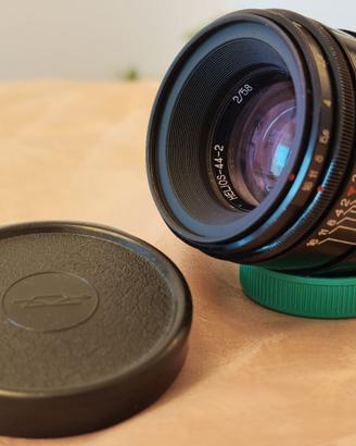 Helios 44-2 58mm f2 obiettivo ZENIT ZEBRA KMZ, M42