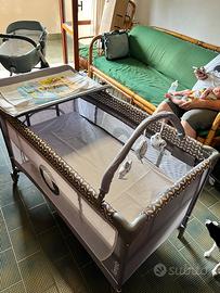 Box bambini fasciatoio e letto da viaggio