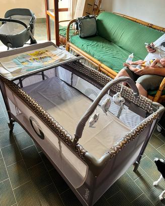 Box bambini fasciatoio e letto da viaggio