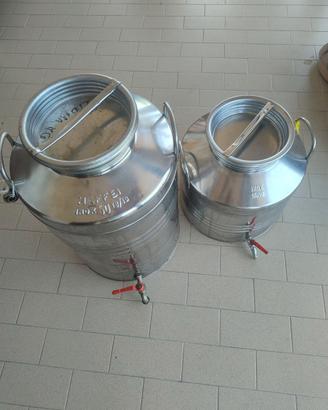 Fusti per olio in acciaio inox con rubinetto