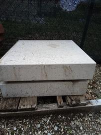 Lastre di marmo bianco /grigio