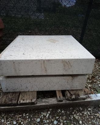 Lastre di marmo bianco /grigio