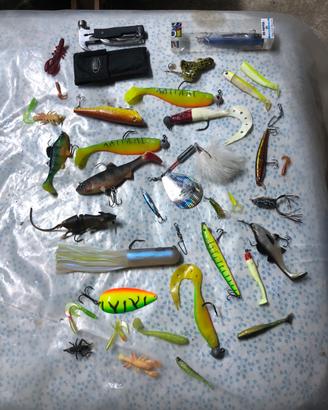 Lotto artificiali da pesca