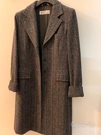 Cappotto grigio spigato