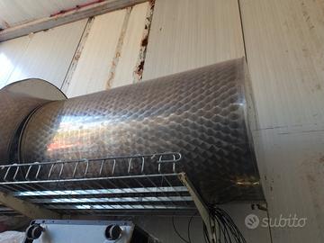 2 serbatoi acciaio inox per olio /vino 500 litri