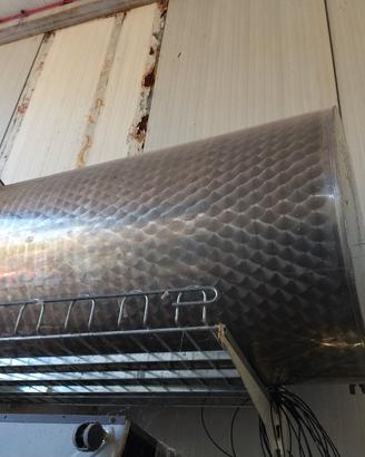 2 serbatoi acciaio inox per olio /vino 500 litri