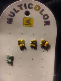 orecchini argento smaltato