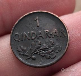 Moneta Albania 1 Qindar Ar 1935
