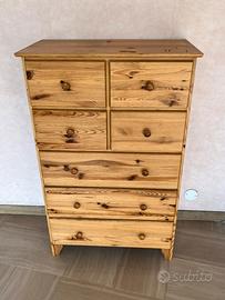 Mobile 7 cassetti legno pino