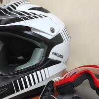 Casco cross/motard Panthera + maschera inclusa