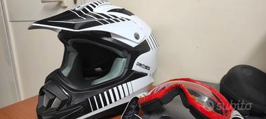 Casco cross/motard Panthera + maschera inclusa