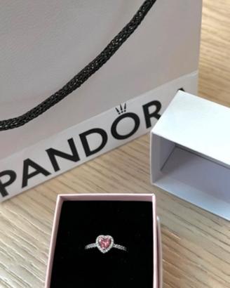 Anello cuore rosa pandora nuovo