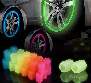 Tappi Fluorescenti per Valvole Pneumatici Auto