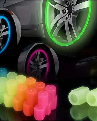 Tappi Fluorescenti per Valvole Pneumatici Auto