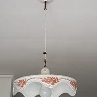 Lampadario in cotto smaltato a mano