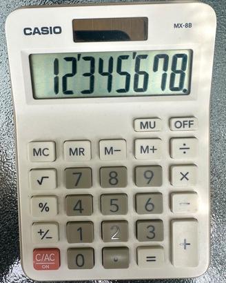 Calcolatrice Casio vintage MX-8B