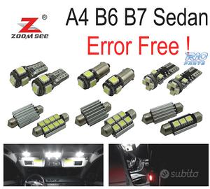 KIT 22 LAMPADE LED INTERNE PER AUDI A4 S4 RS4 B6 B
