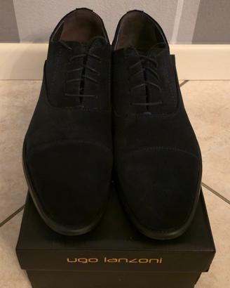 Scarpe da uomo stringata in camoscio