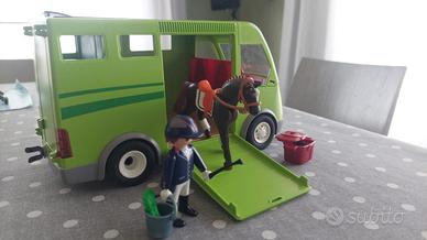 Playmobil "Furgone per Il Trasporto dei Cavalli"