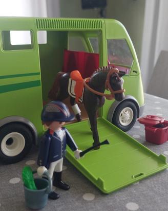 Playmobil "Furgone per Il Trasporto dei Cavalli"