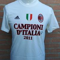 T-shirt Milan Scudetto autografata Abbiati adid