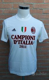 T-shirt Milan Scudetto autografata Abbiati adid