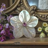 Ciondolo gioiello argento e madreperla vintage 70s